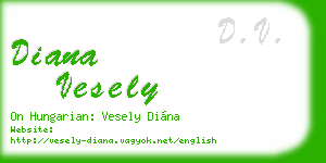 diana vesely business card
